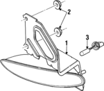 21110854 - : Fog Lamp Assembly for Saturn: SL, SL1, SL2, SW2 Image