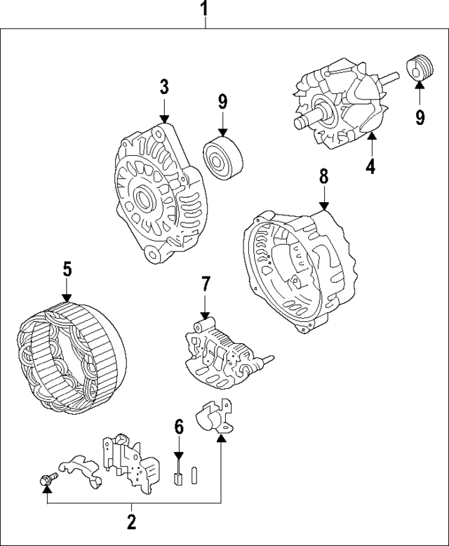 23708AA34A - Electrical: Alternator for Subaru: Legacy, Outback Image