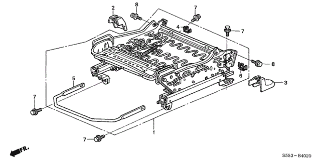 Front Seat Components (R.) for 2004 Honda Civic #0