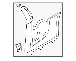 420853173FGRU - Body: Interior Quarter Panel Trim Panel for Audi Image