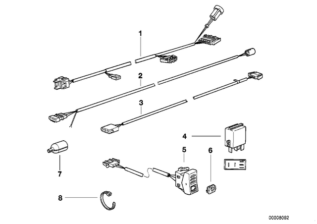 61122316029 - General Electrical System: Wiring Set -  for BMW-Motorrad Image