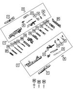68421208AD - Body Sheet Metal Except Doors: Rear Rail, Right for Mopar Image