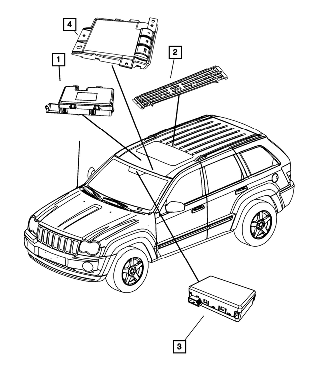 56054008AD - Electrical: Garage Door Opener Module for Mopar Image image