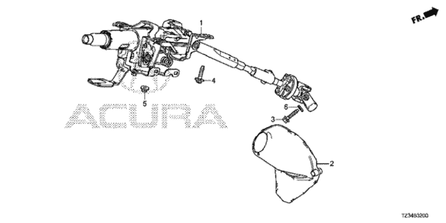 Steering Column for 2020 Acura TLX #0