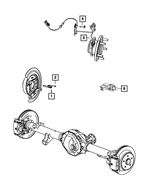 68457713AB - Electrical: Wheel Speed Sensor, Left for Ram: 3500 Image