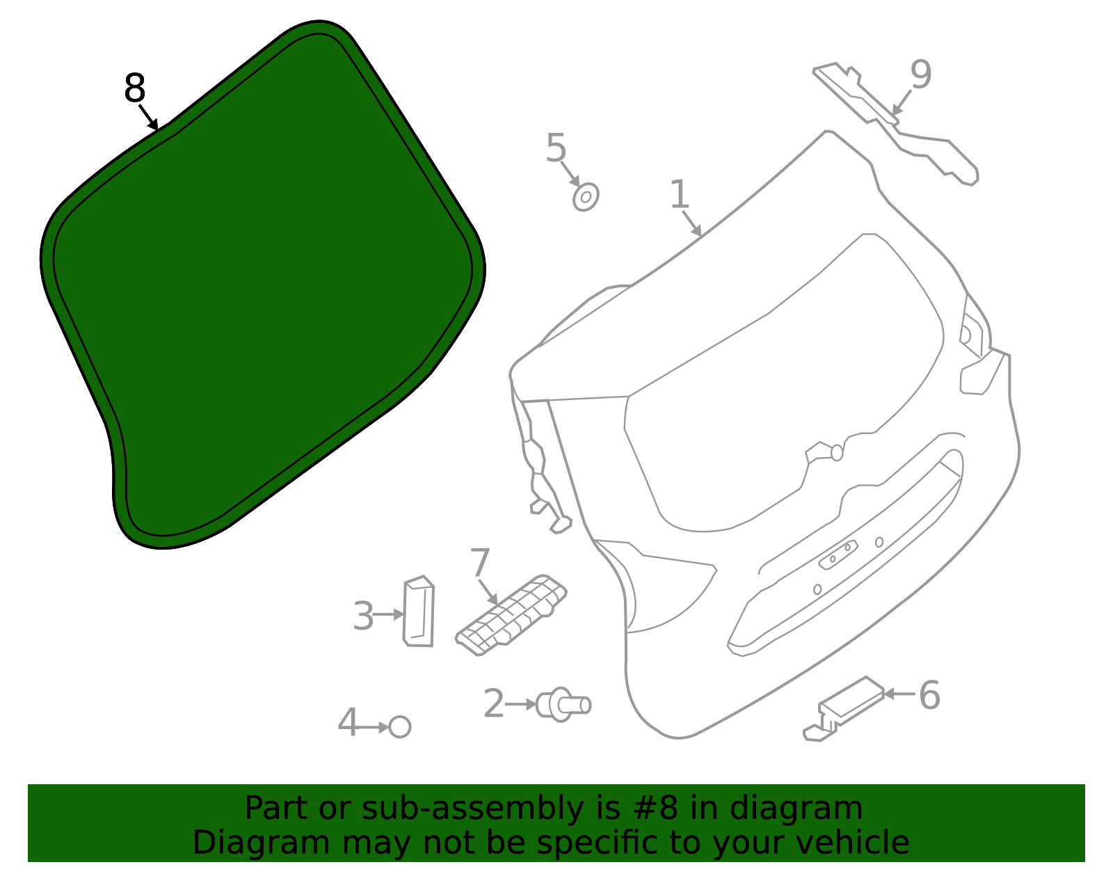90830-6FL0A - Hatch Seal 2014-2020 Nissan Rogue | Official Nissan Parts ...