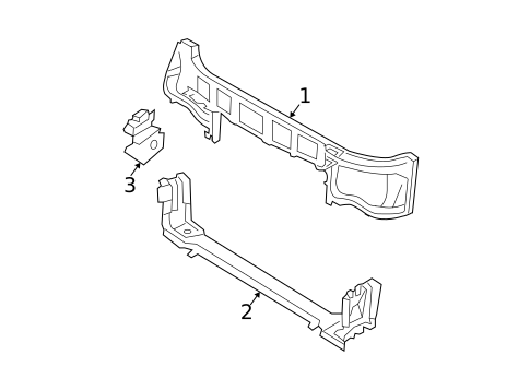 Radiator Support for 2007 Dodge Magnum #0