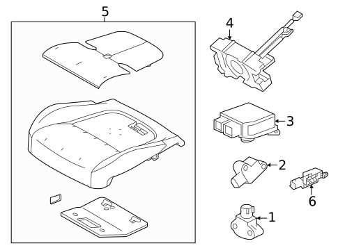 Air Bag Components for 2023 Jaguar F-Type #1