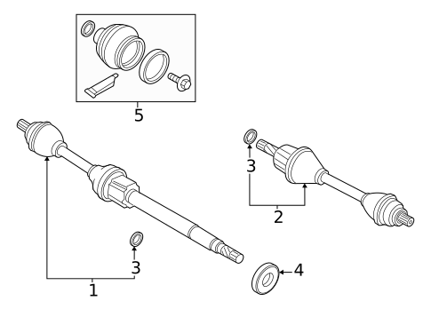 Drive Axles for 2025 Volvo EC40 #7