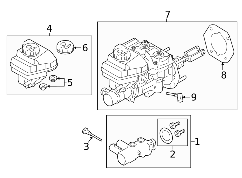 Master Cylinder - Components On Dash Panel for 2022 Land Rover Discovery Sport #4