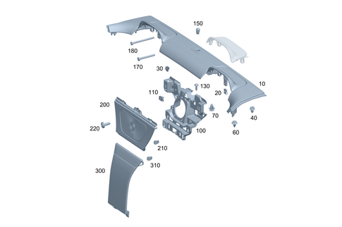 Rear Shelf/Rear Window Roller Blind for 2023 Mercedes-Benz SL43 AMG #0
