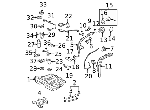 Senders for 2006 Toyota Matrix #1
