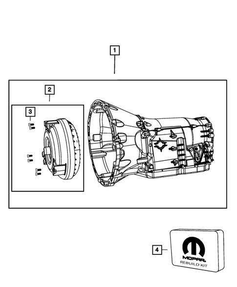 Automatic Transmission / Transaxle and Torque Converter for 2008 Jeep Commander #0