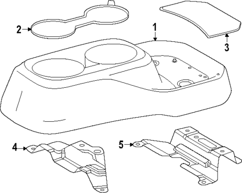 Rear Console for 2024 Toyota Grand Highlander #1