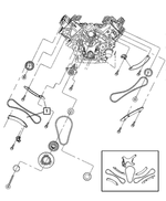6100295 - Engine 3.7L Six Cylinder [EKG]: Hex Head Screw And Washer, Mounting for Mopar Image