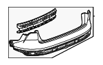 4KE807067GRU - Body: Bumper Cover for Audi Image