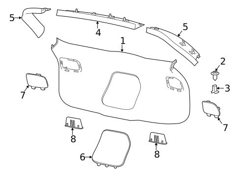 Interior Trim for 2015 Jeep Cherokee #0
