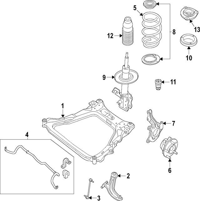 543036SA0C - : Strut for Nissan Image