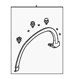 KD5351W20C8N - Body: Wheel Opening Molding for Mazda: CX-5 Image