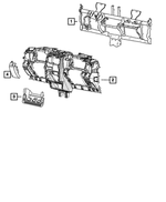 1DW79BDAAA - Interior Trim: Instrument Panel Bezel for Mopar Image