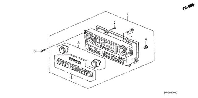 Heater Control for 1999 Acura TL #0