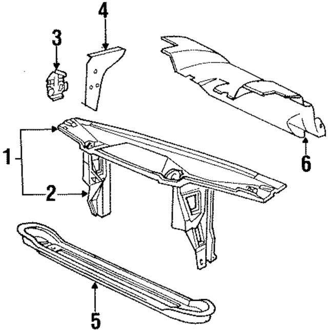 41138102282 - Cooling System: Radiator Support for BMW Image