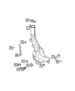 68125523AA - Electrical: Washer Reservoir Bracket for Mopar Image