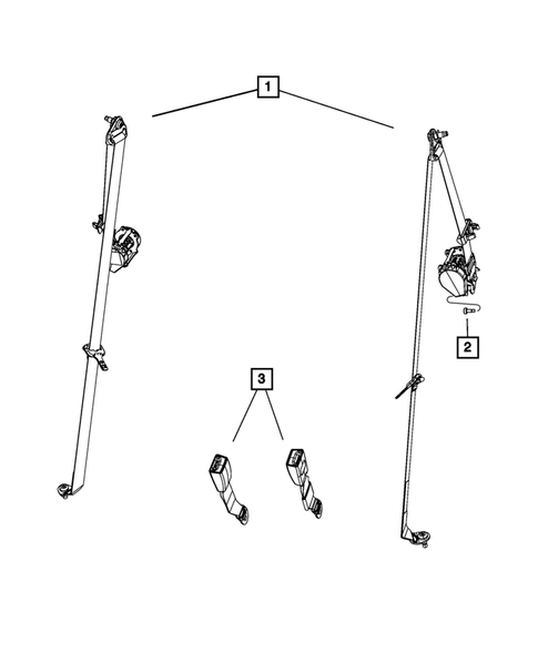 Seat Belts for 2015 Fiat 500 #1