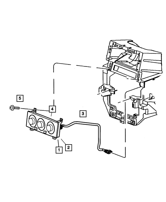 « 55115904AC – Air Conditioning &amp; Heater : Chauffage Et Climatisation Commande pour Mopar Image »