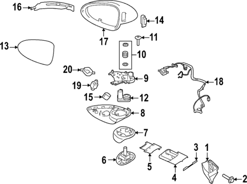 Outside Mirrors for 2025 Porsche Macan #0
