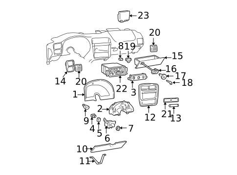 Instruments & Gauges for 2001 Chevrolet Camaro #0
