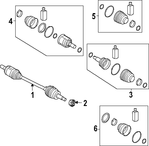 Drive Axles for 2024 Hyundai Sonata #1