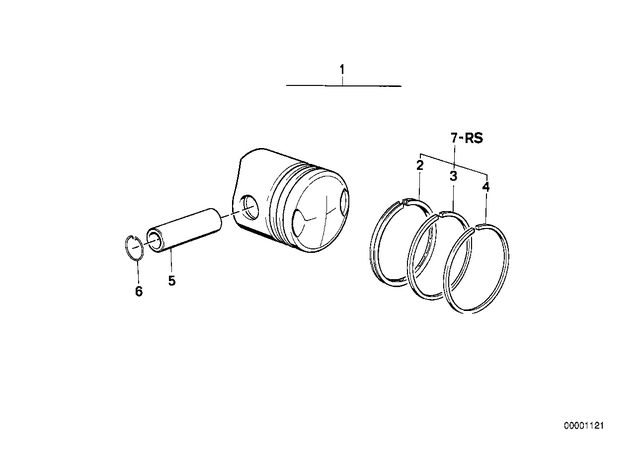 11251265506 - : Repair Kit Piston Rings for BMW-Motorrad Image