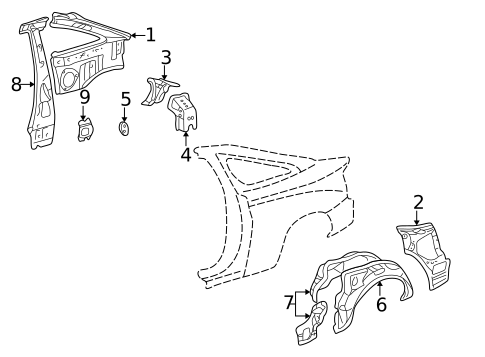 Inner Structure for 2002 Toyota Celica #0
