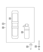 6035073 - Wheels: Blind Rivet for Chrysler: 300, Pacifica, PT Cruiser, Sebring, Voyager | Dodge: Challenger, Charger, Dakota, Magnum, Nitro, Ram 1500, Ram 2500, Ram 3500, Stratus | Fiat: 500 | Jeep: Commander, Grand Cherokee, Liberty | Ram: 1500, 2500, 3500, Dakota Image