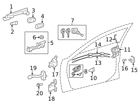 Front Door for 2013 Toyota Camry #1