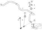 31356758301 - Front Axle: Stabilizer, Front for Mini Image