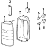 AMR3954 - Electrical: Combo Lamp Assembly for Land-Rover Image