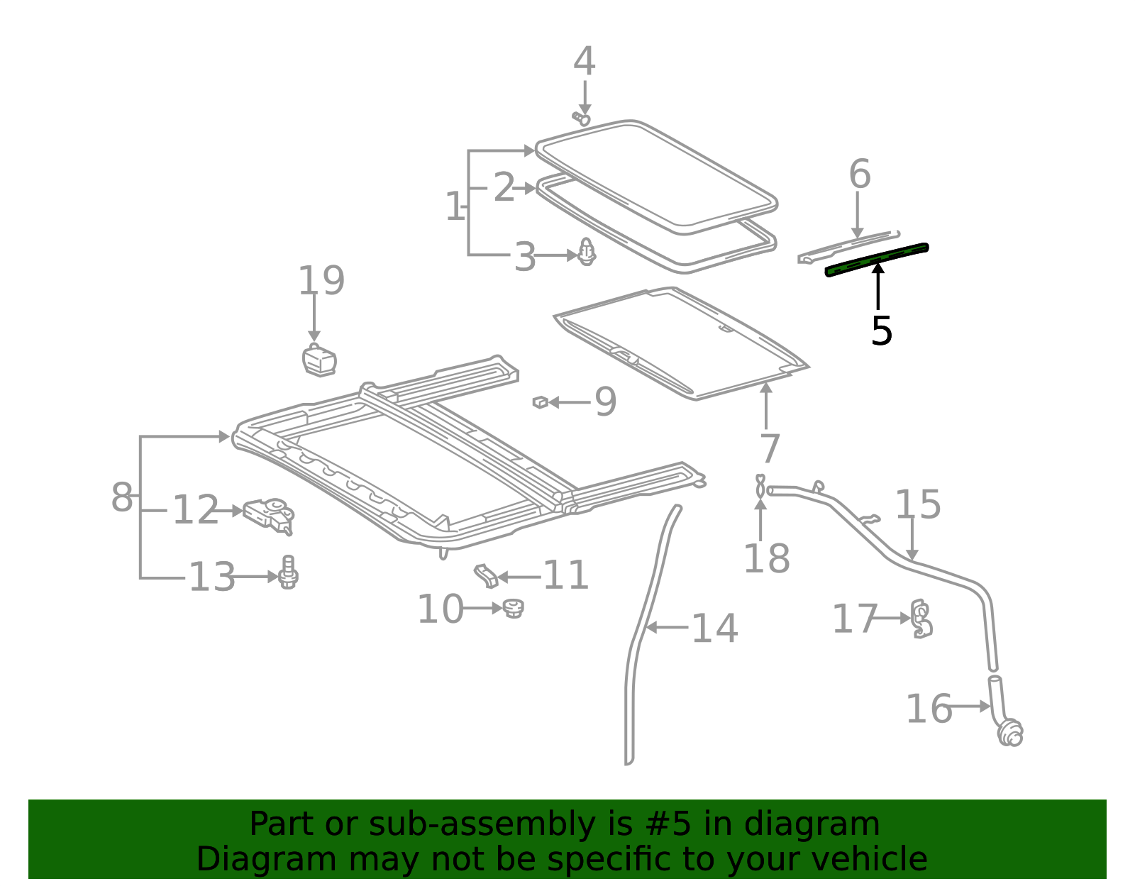 63217 2003-2009 Toyota 4Runner Sunroof Opening Trim 63217-35021 | Toyota ...