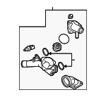LR005631 - : Thermostat Housing for Land-Rover Image