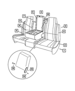 UQ631C3AA - Interior Trim: Front Seat Cushion, Left for Mopar Image