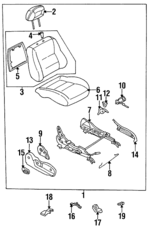 GD1F57100C30 - Body: Seat Assembly for Mazda Image