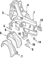 7881228E86 - : Mud Guard for Nissan Image