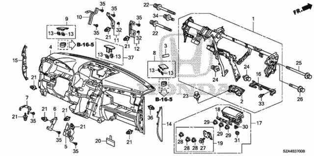 Instrument Panel for 2012 Honda Pilot #0