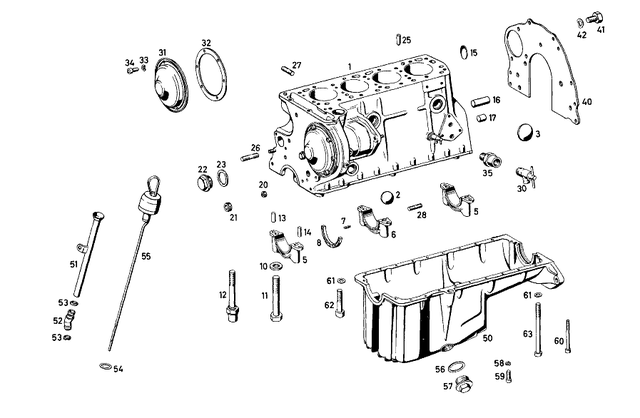 1210101013 - : Oil Pan for Mercedes-Benz: 190B, 190DB Image