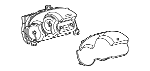 19184116 - : Part# 19184116 F Cluster for Pontiac: Vibe Image
