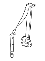 89026460 - Electrical: Center Belt Assembly for Chevrolet: Malibu Image