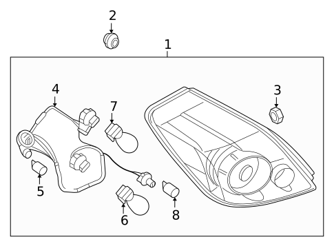 Combination Lamps for 2009 Nissan Altima #0