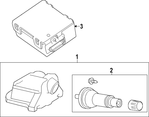 Tire Pressure Monitor Components for 2022 Land Rover Range Rover Velar #0