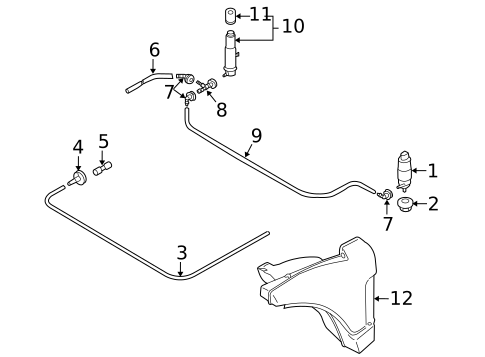 Headlamp Washers/Wipers for 2012 Porsche 911 #0